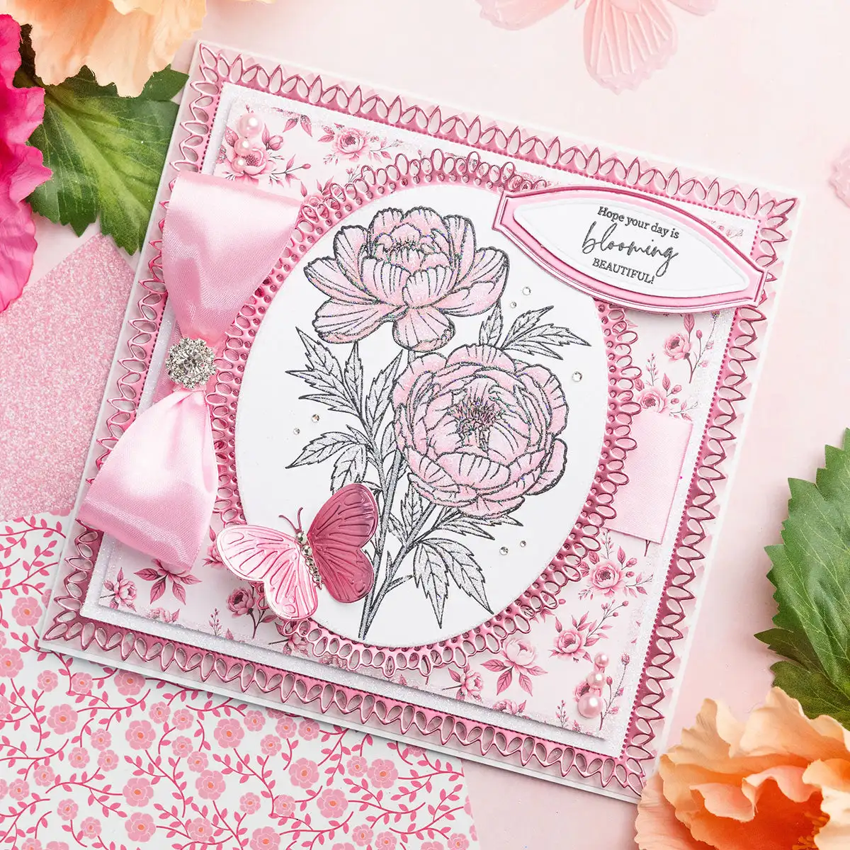 Peony Flower Butterfly Fancy S - огляд і ціна Kraft Box Candle