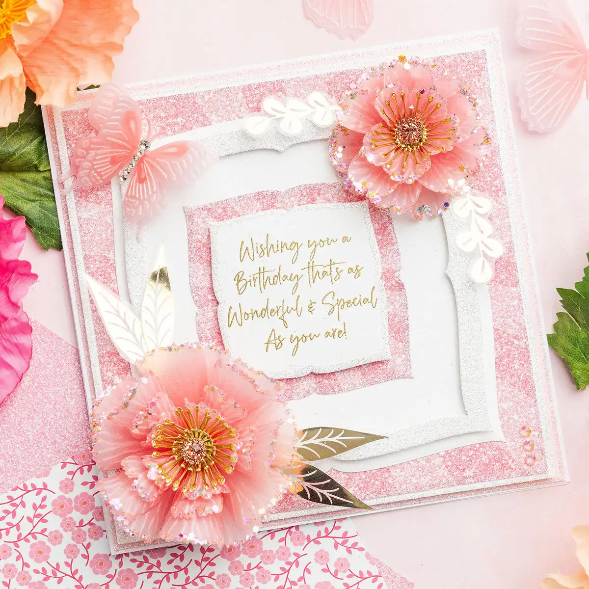 Peony Flower Butterfly Fancy S - огляд і ціна Kraft Box Candle