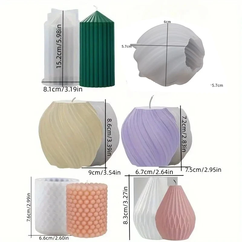 3D Spiral Striped Silicone Mol - огляд і ціна Candle Making Fragrances