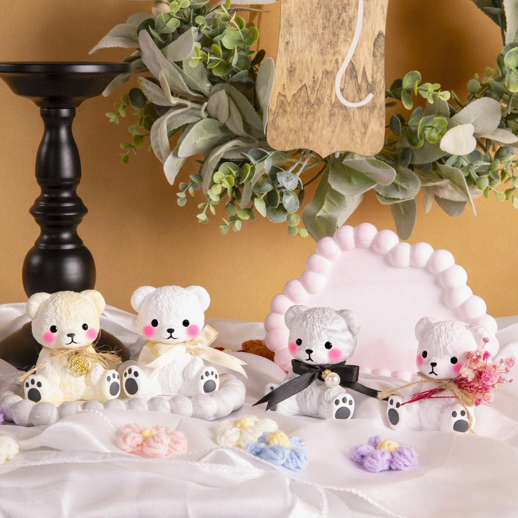 3PCS Couple Bear Silicone Mold - огляд і ціна Candle Making Diy