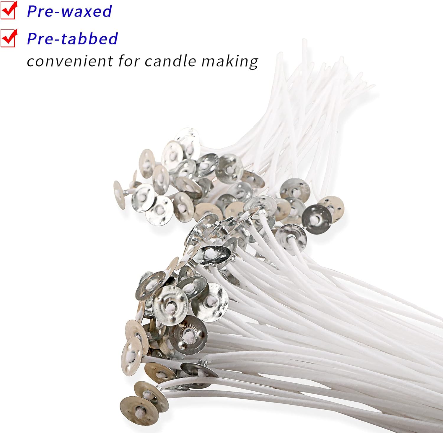 100 Piece 6 inch Pre-Waxed Can - огляд і ціна Candle Making With Beeswax