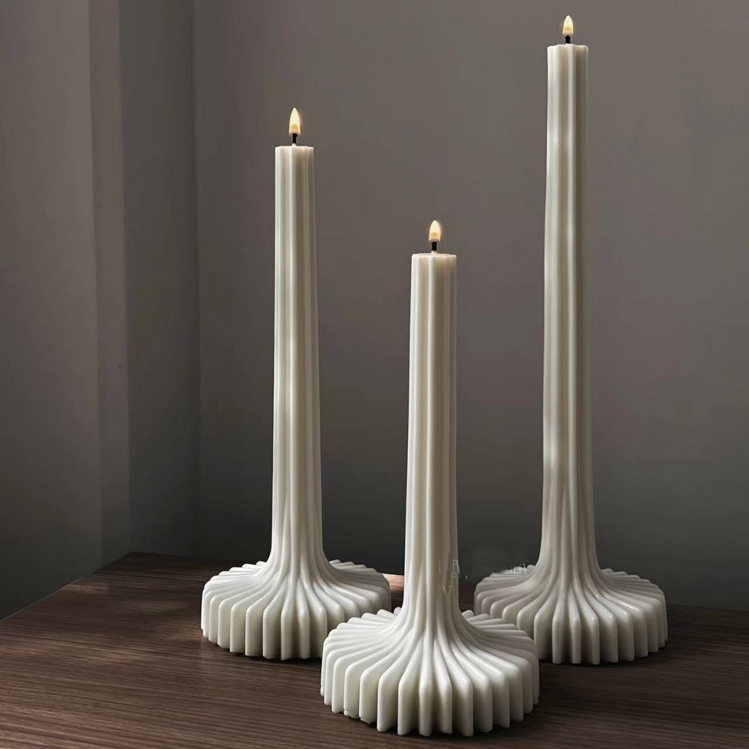 DIY Aesthetic Ribbed Pillar Ca - огляд і ціна Candle Making Soy Wax