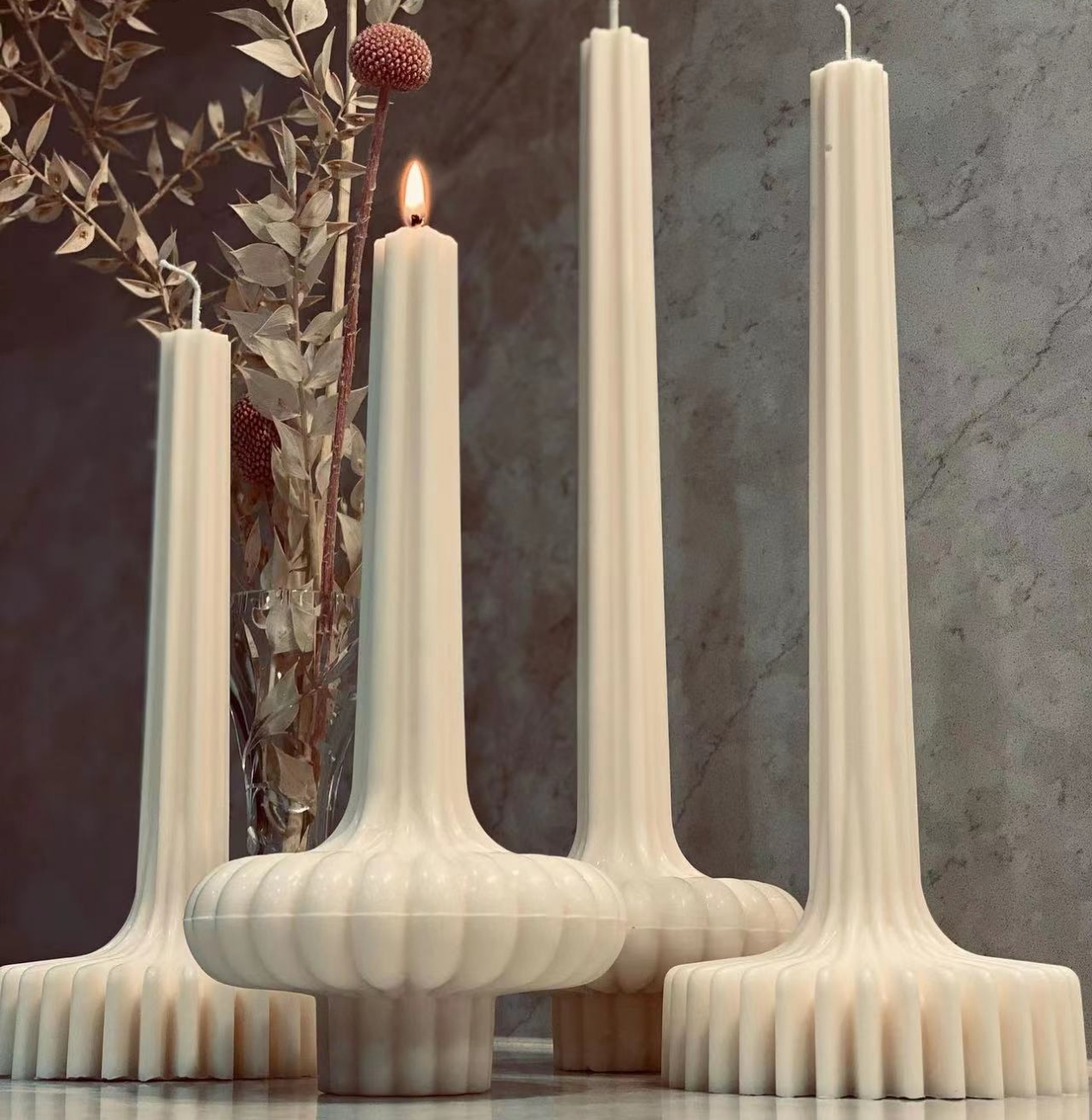 DIY Aesthetic Ribbed Pillar Ca - огляд і ціна Candle Making Soy Wax