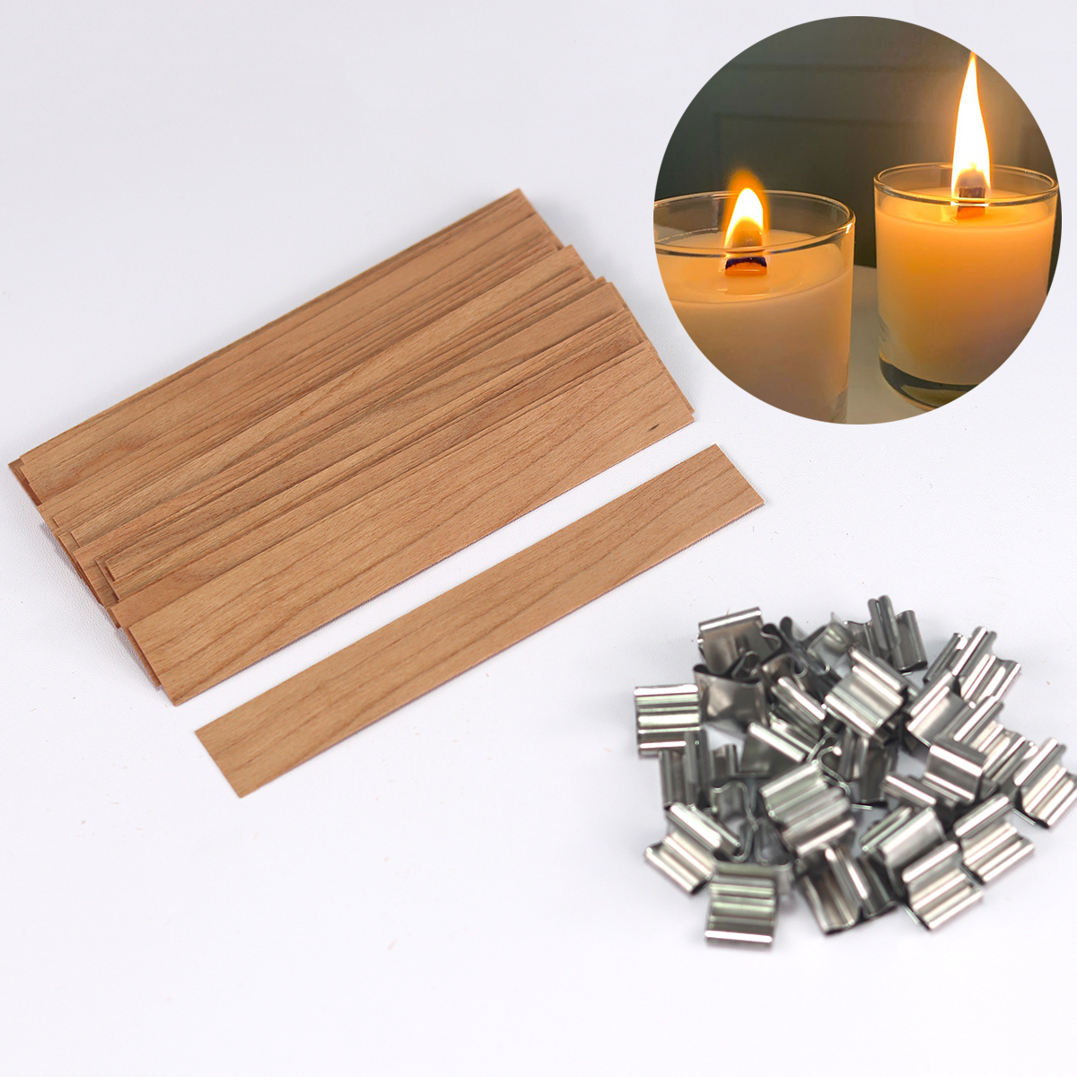 30Pcs Wooden Candle Wicks Set  - огляд і ціна Candle Making Kit Wholesale