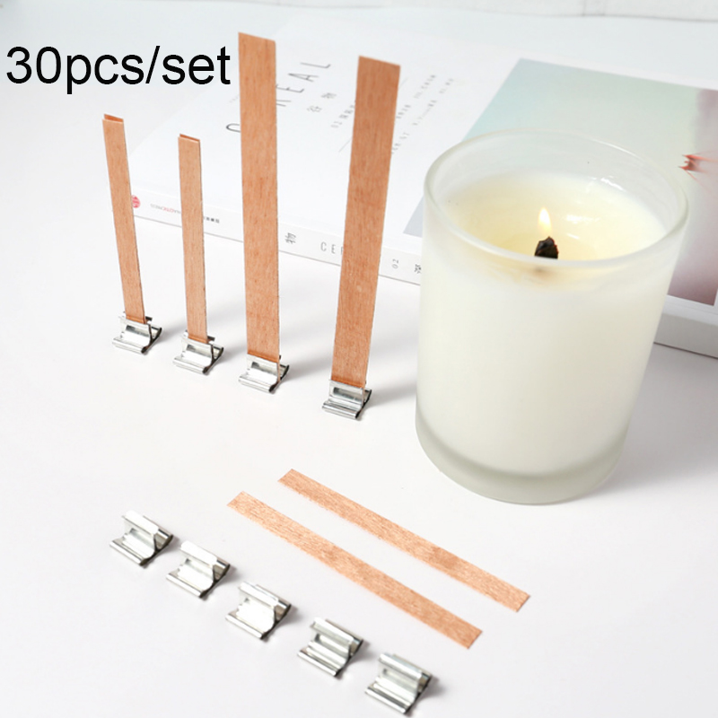 30Pcs Wooden Candle Wicks Set  - огляд і ціна Candle Making Kit Wholesale