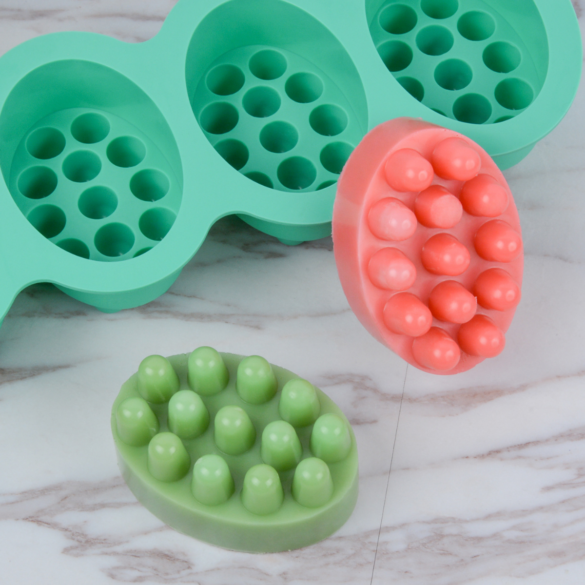 4 Hole Oval Massage Soap Silic - огляд і ціна Candle Making Kit Wholesale