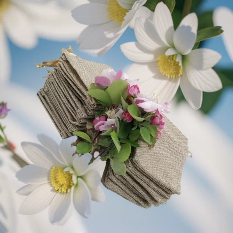 200pcs Silk Ribbon Cotton Draw - огляд і ціна Jute Bag Packaging