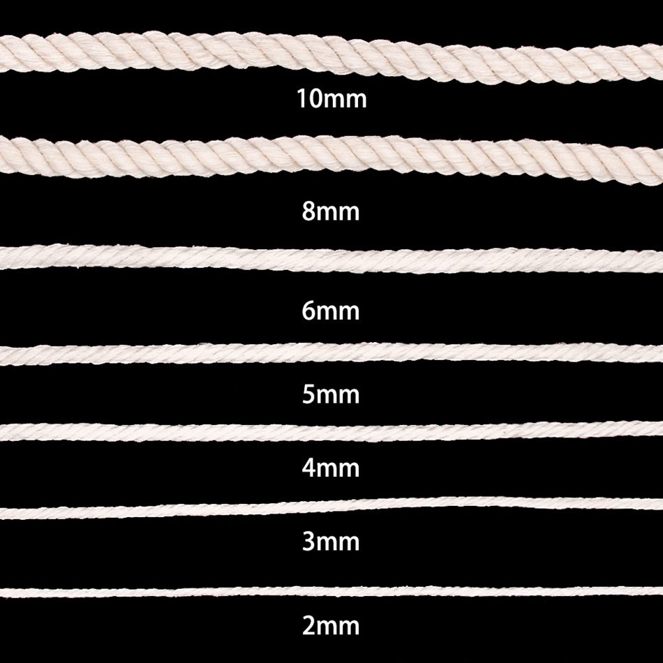 1mm-10mm 100% Cotton Macrame C - огляд і ціна Jute Bag Packaging