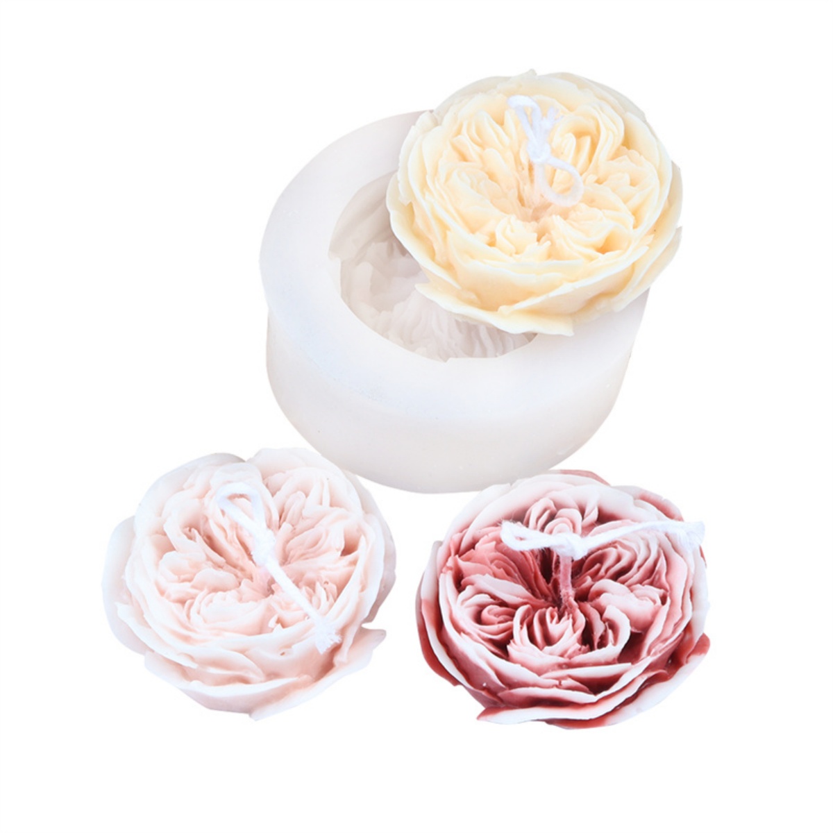3D Austin Rose Silicone Mold f - огляд і ціна Candle Making Austin