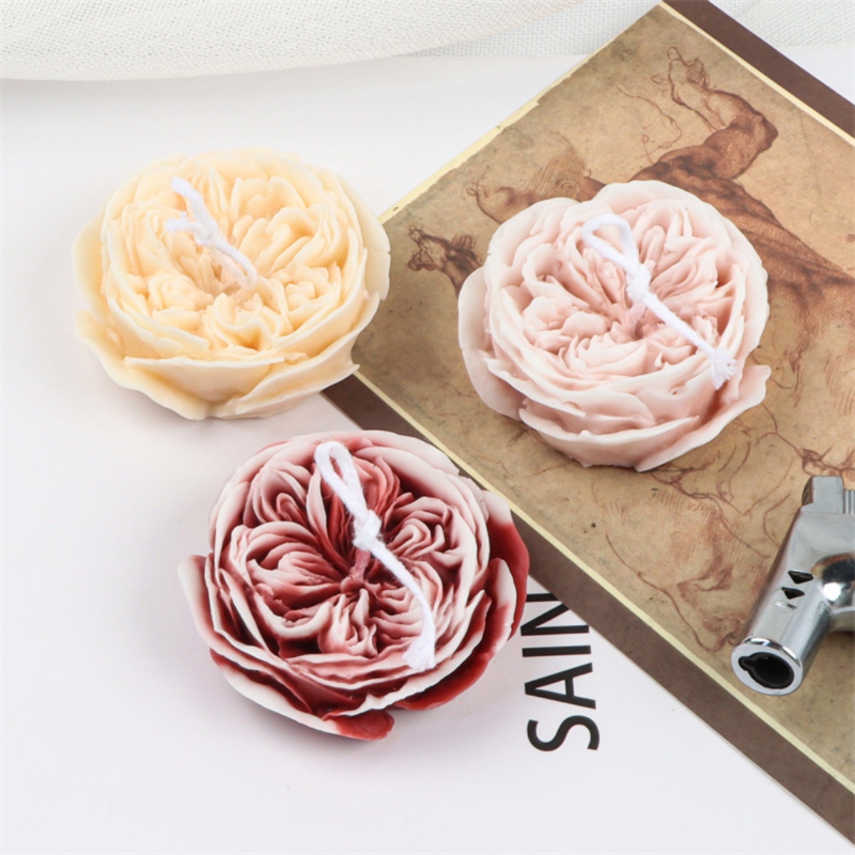 3D Austin Rose Silicone Mold f - огляд і ціна Candle Making Austin