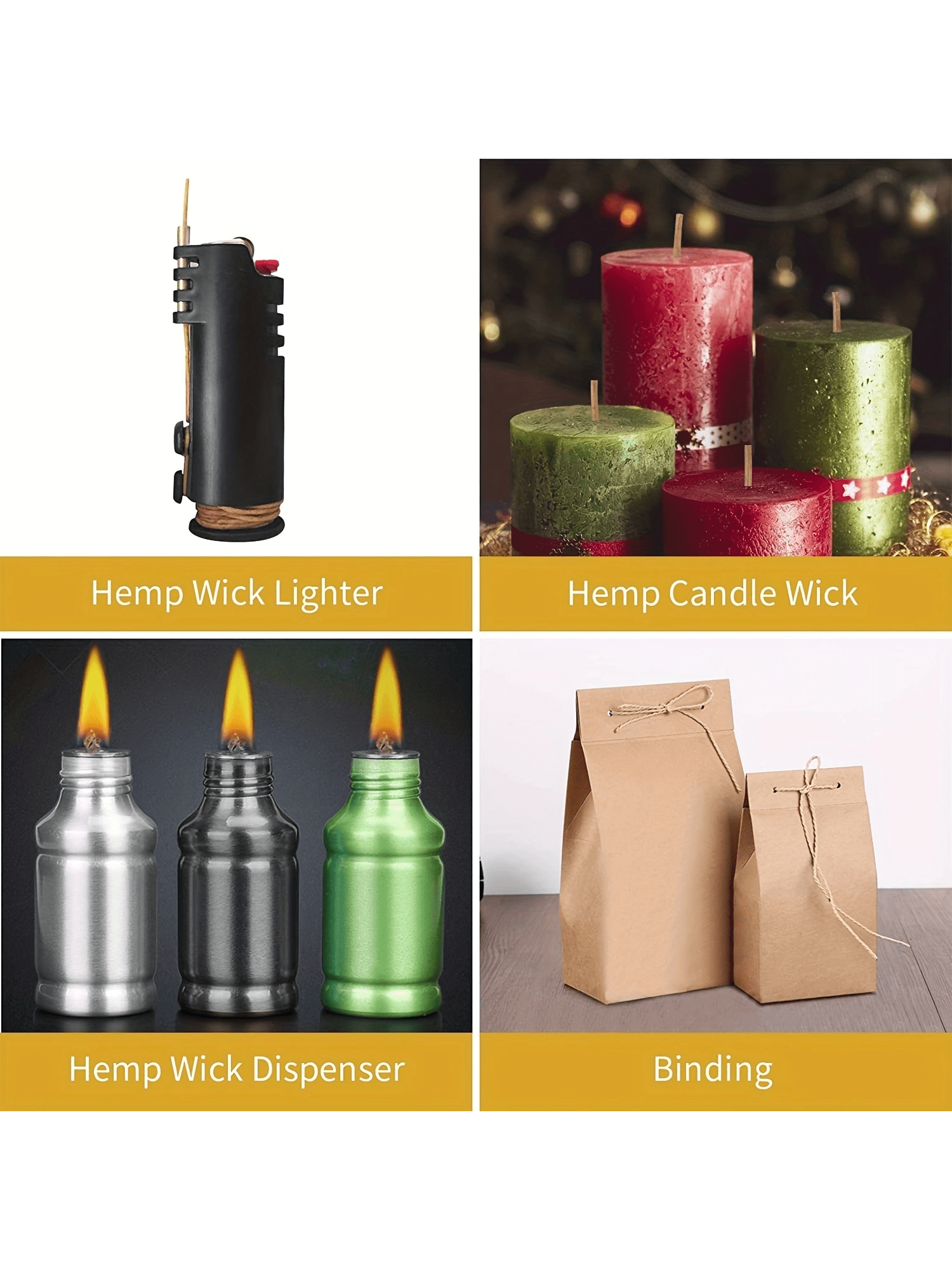 200 in Hemp Wick, Hemp Wick Co - огляд і ціна Candle Making With Beeswax