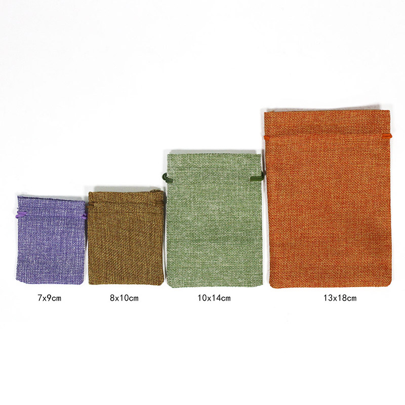 10Pcs/Lot Drawstring Natural B - огляд і ціна Jute Bag Packaging